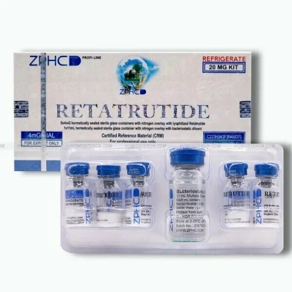 zphc Retatrutide 20mg (4mg * 5 vial)